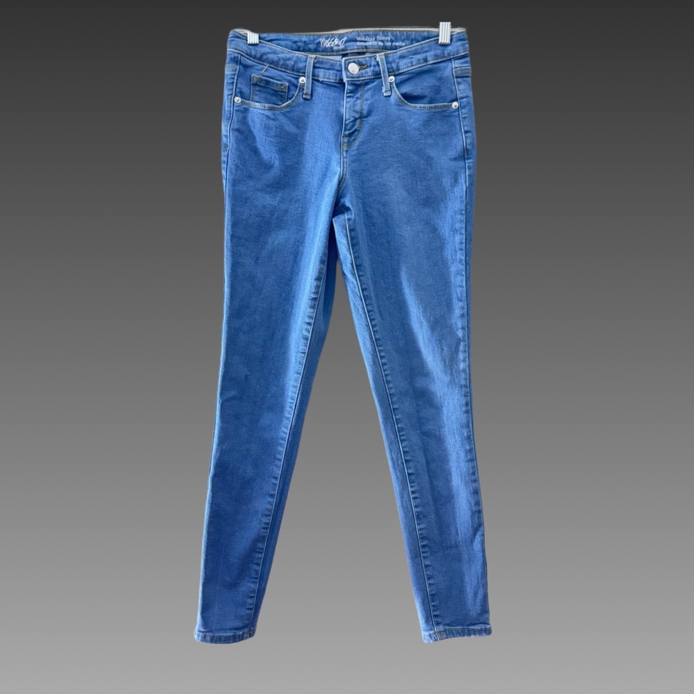 Mossimo Blue Denim Skinny Jeans Sz 2
